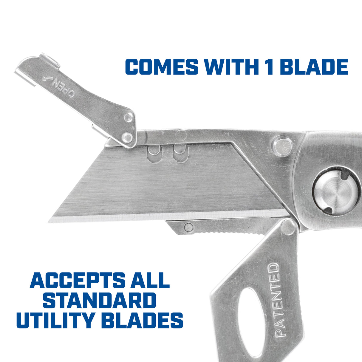 Sheffield 12818 Premium Folding Lock Back® Utility Knife with Sheath Additional Image 2