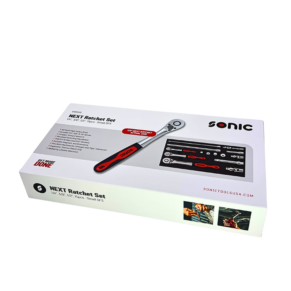 Sonic Tools 301512 15 Pc. NEXT Ratchet Set Additional Image 1