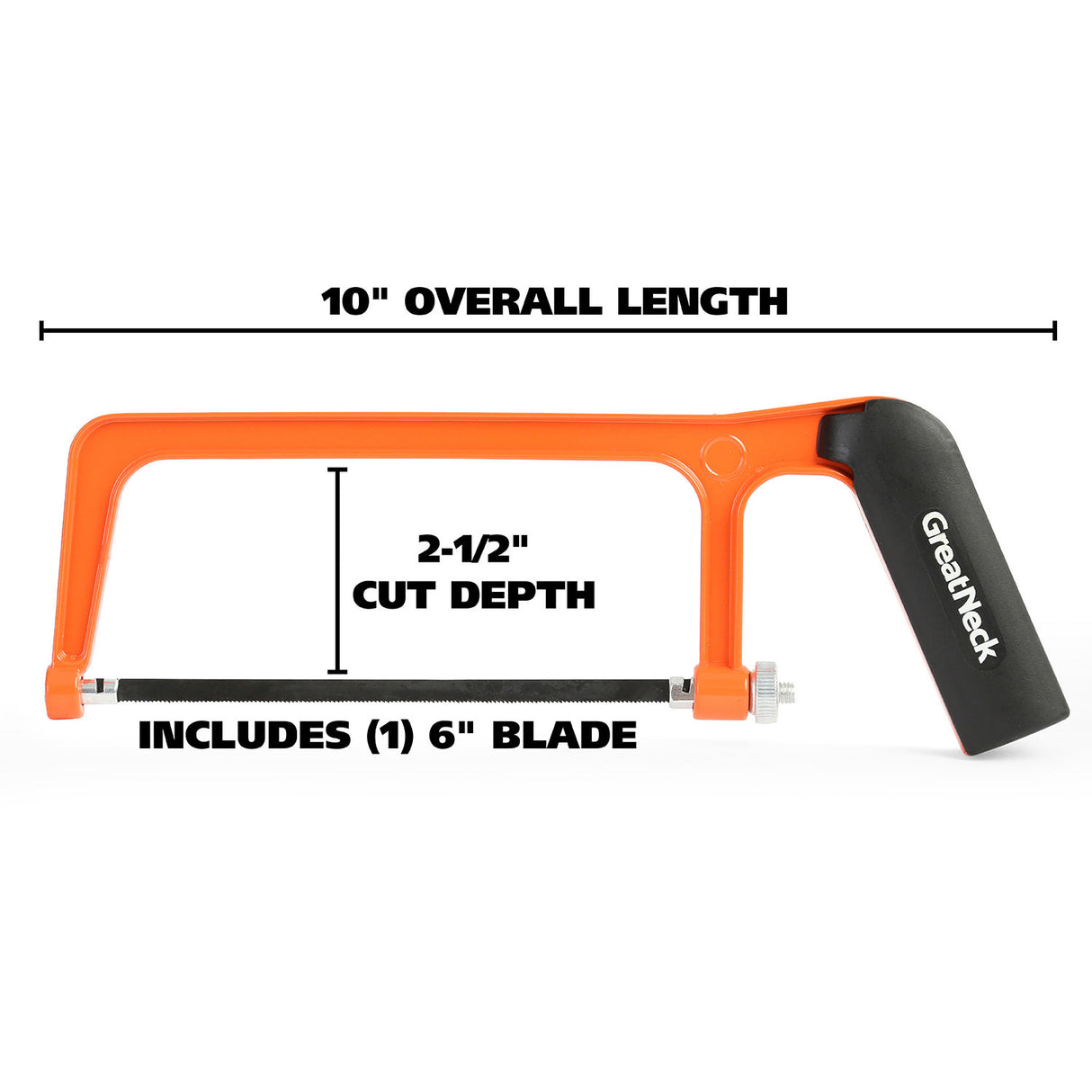 GreatNeck JHSC Aluminum Junior Hacksaw (6 Inch) Additional Image 1