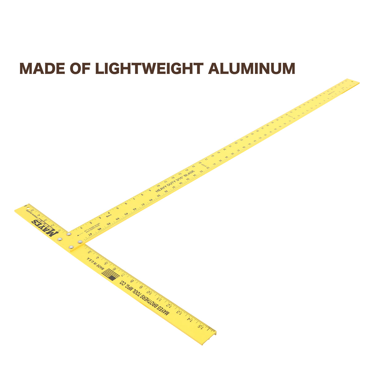Mayes 10182 Heavy Duty Aluminum Wallboard Square (48 Inch) Additional Image 3