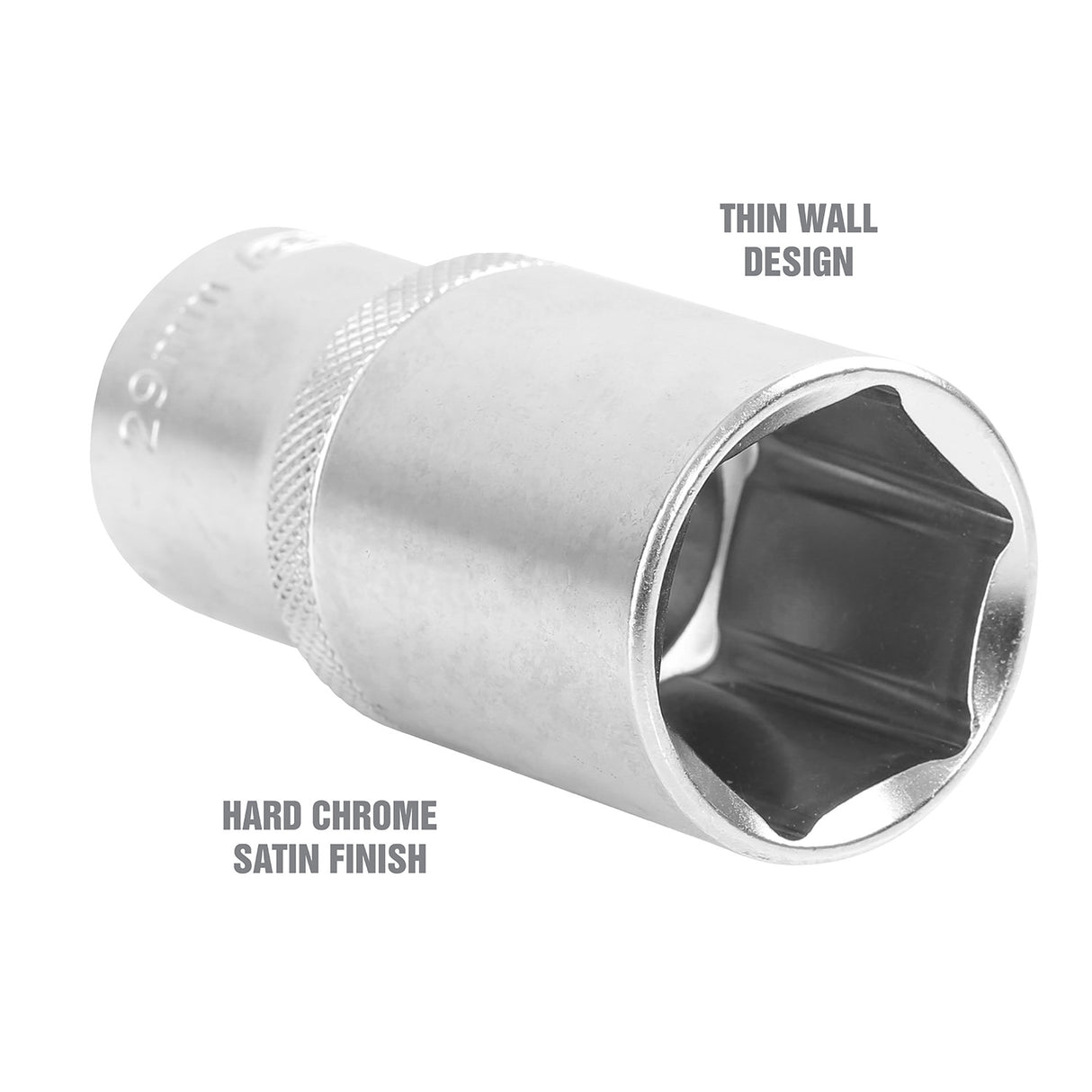 OEMTOOLS 22457 1/2 Inch Drive 6 Pt. Deep Wall Socket (29 mm) Additional Image 2