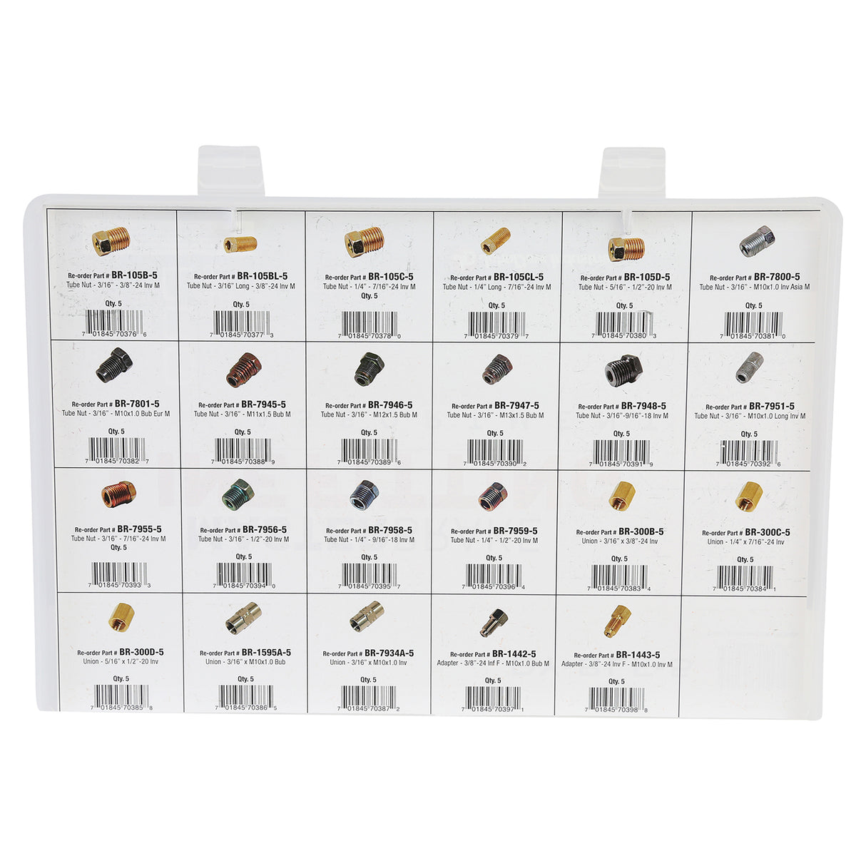 John Dow Dynamic®DY-BLF-5 115 Piece Master Brake Line Fitting Adapter Kit Additional Image 4