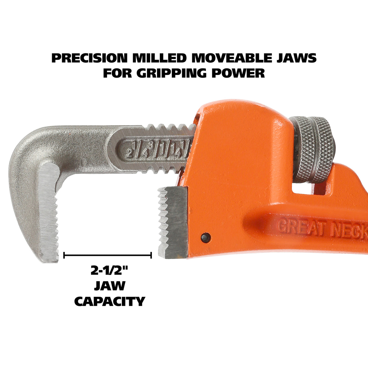 GreatNeck PW14 Pipe Wrench (14 Inch) Additional Image 2