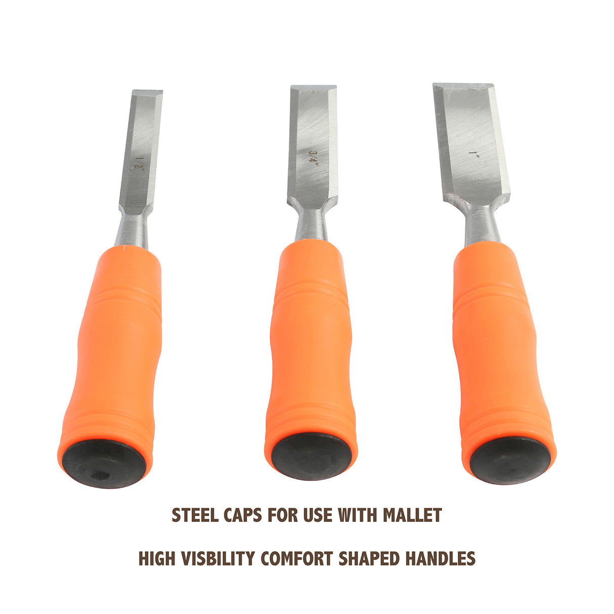 Buck Brothers 120203K 3 Piece Economy Wood Chisel Set
