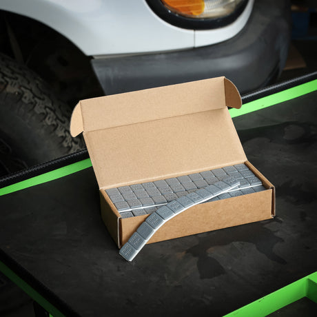OEMTOOLS 23200 0.25 Oz. Steel Adhesive Wheel Weights, 40 Strips of 12, 480 Per Box Additional Image 6