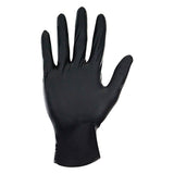 SAS Safety 66541 Derma-Pro Black Nitrile Gloves - Small (2 Boxes of 100) Additional Image 1