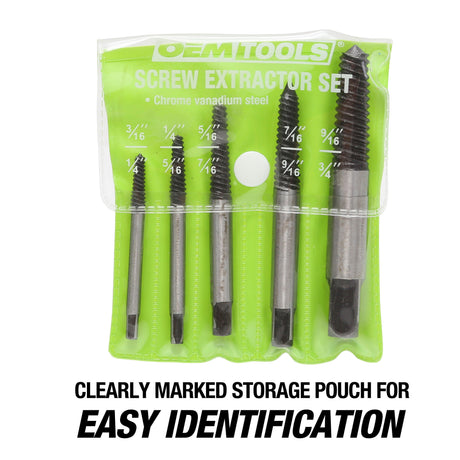 OEMTOOLS 336SE5C 5 Piece Screw Extractor Set Additional Image 4
