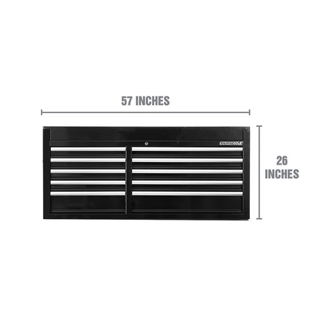OEMTOOLS 24737 Professional Series 57 Inch 10 Drawer Tool Chest - Black Additional Image 1