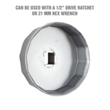 OEMTOOLS 87133 75.6 mm Mazda/Ford Cap Filter Wrench Additional Image 3