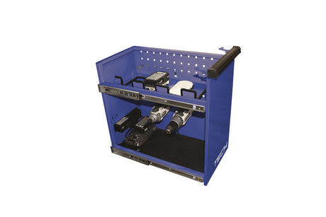 Homak 54in. TECH 7-Drawer Rolling Workstation - Blue Additional Image 1