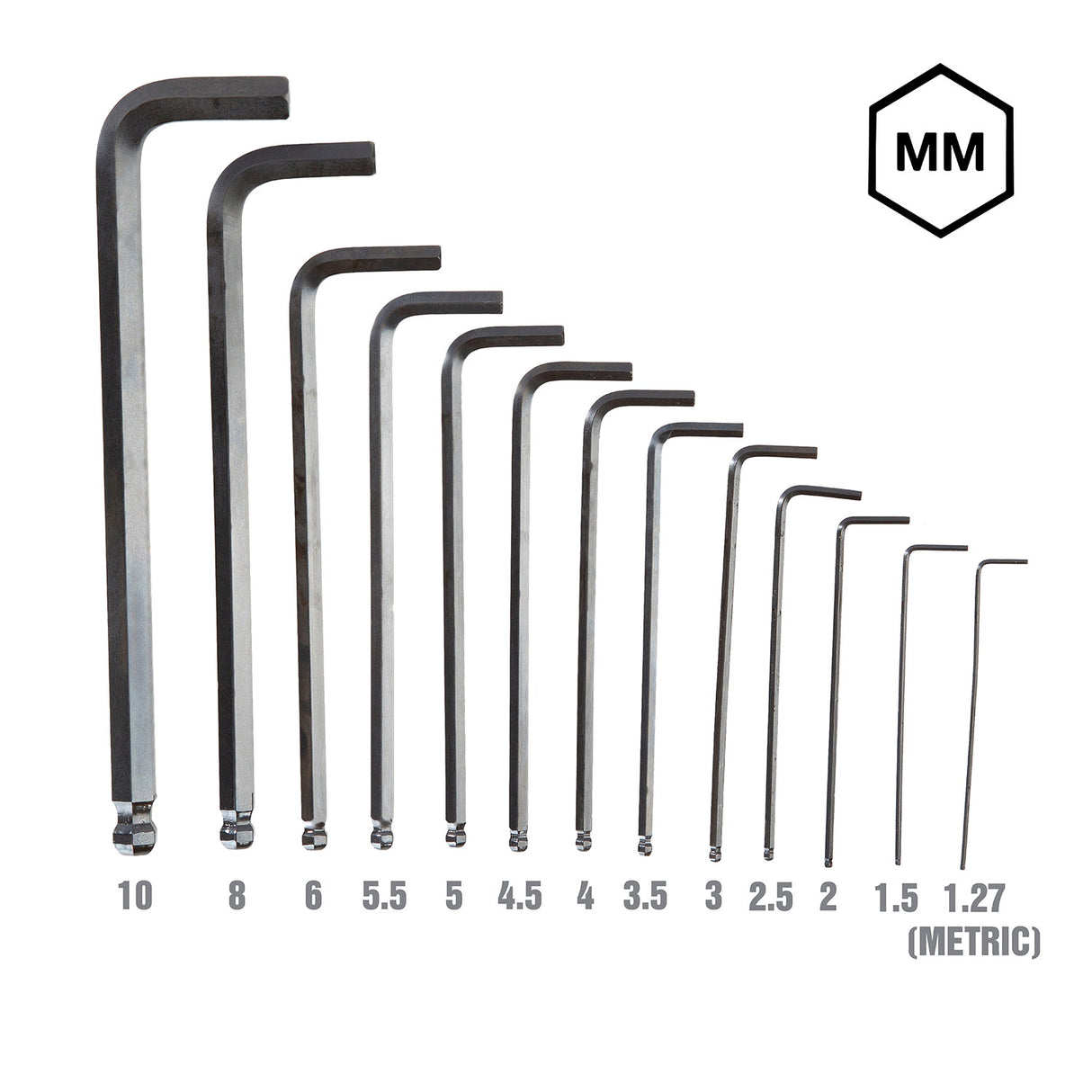 OEMTOOLS 24248 26 Piece SAE and Metric Hex Key Set Additional Image 1
