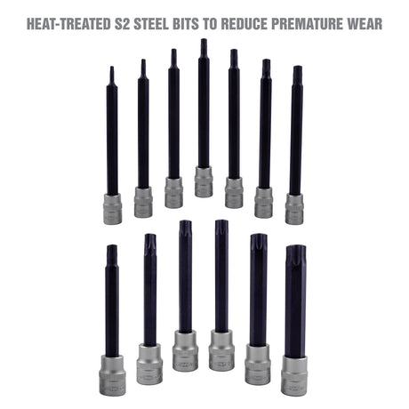 OEMTOOLS 23905 13 Piece Magnetic Long Star Bit Socket Set Additional Image 4