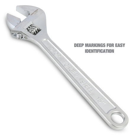 OEMTOOLS 22655 15 Inch Adjustable Wrench Additional Image 5