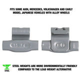 OEMTOOLS 23254 15 gm. EN Style Steel Wheel Weight - 1 Box of 25 Additional Image 1