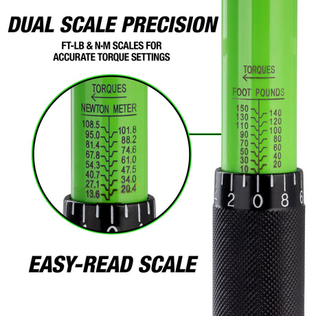 OEMTOOLS 25694 3/8in. Drive Torque Wrench (10-80 Ft/Lb.) Additional Image 3