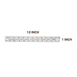 Mayes 10186 Straight Edge Aluminum Ruler (12 Inch x 1 Inch) Additional Image 1