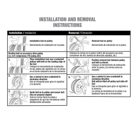 OEMTOOLS 24388 Stretch Belt Remover and Installer Additional Image 4