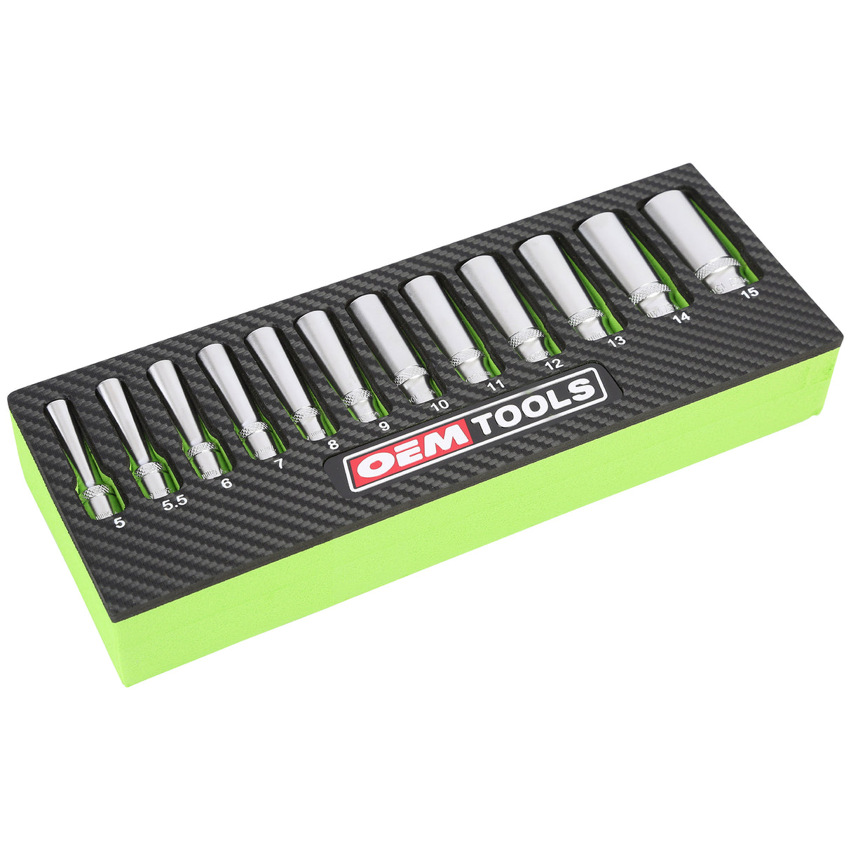 OEMTOOLS 23986 12 Piece 1/4in. Deep Socket Set (Metric) Main Image