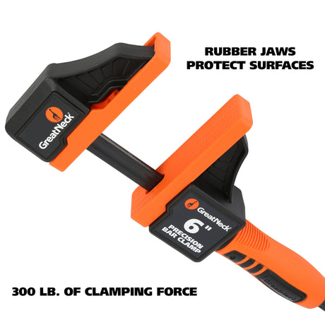 Great Neck 74290 6 Inch Precision Bar Clamps- 2 Pack Additional Image 2