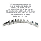 OEMTOOLS 23992 44 Piece Multi-Drive Star and Bit Socket Set Additional Image 3