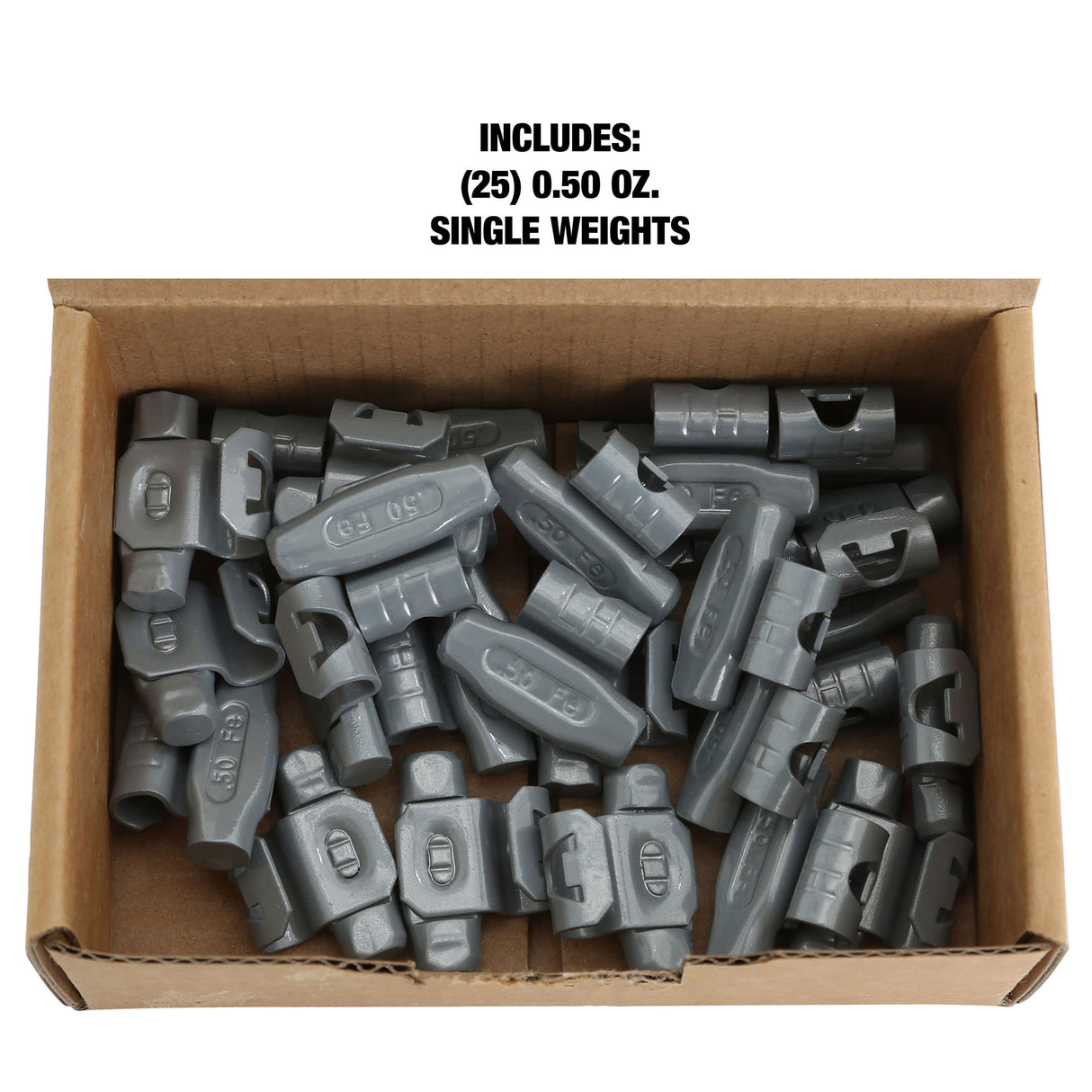 OEMTOOLS 23245 0.50 Oz. LH Style Steel Wheel Weigh - 1 Box of 25 Additional Image 4