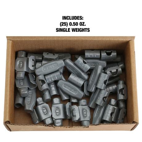 OEMTOOLS 23245 0.50 Oz. LH Style Steel Wheel Weigh - 1 Box of 25 Additional Image 4