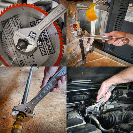 OEMTOOLS 22655 15 Inch Adjustable Wrench Additional Image 8