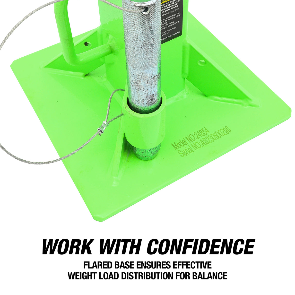 OEMTOOLS 24854 Heavy Duty 22 Ton Axle Stands Additional Image 5