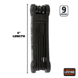 GreatNeck HEK9C Folding Hex Key Set (9 Piece SAE) Additional Image 1