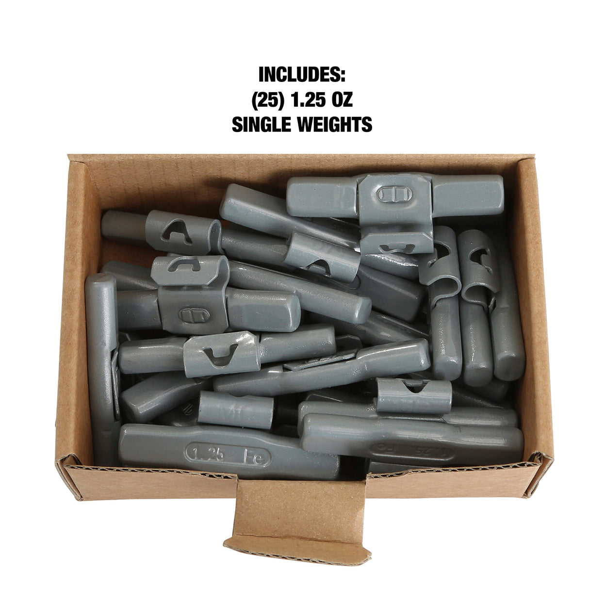 OEMTOOLS 23227 1.25 Oz. MC Style Steel Wheel Weight - 1 Box of 25 Additional Image 4