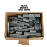 OEMTOOLS 23227 1.25 Oz. MC Style Steel Wheel Weight - 1 Box of 25 Additional Image 4