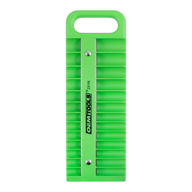 OEMTOOLS 23116 Portable Magnetic Socket Organizer 1/4in. Drive - Green Main Image