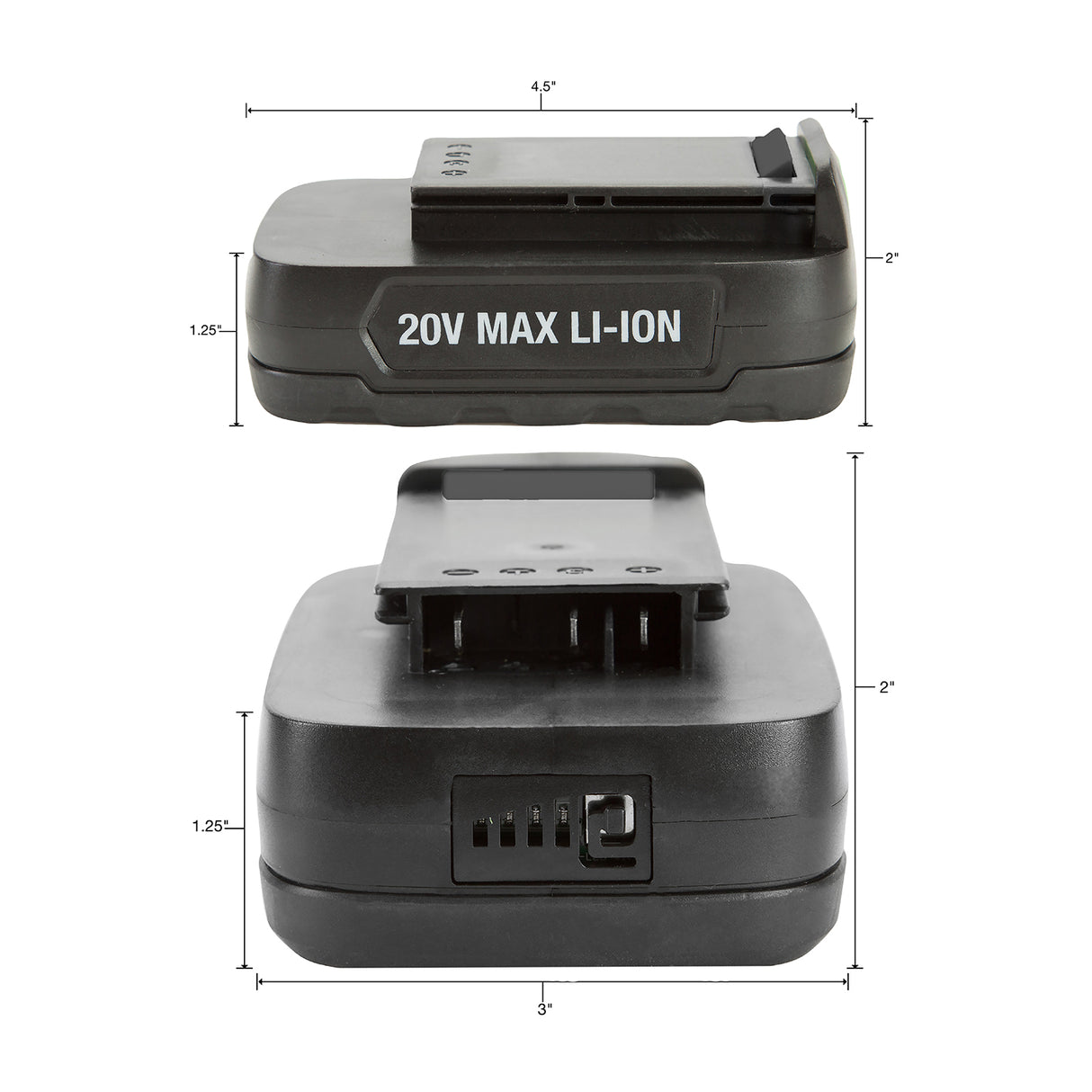 OEMTOOLS 24662A 20V Li-Ion 2.0 Ah Replacement Battery Additional Image 2
