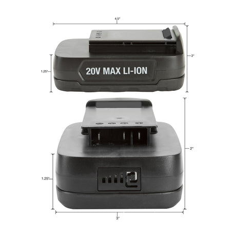 OEMTOOLS 24662A 20V Li-Ion 2.0 Ah Replacement Battery Additional Image 2
