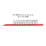OEMTOOLS 22958 10 Piece 1/2in. Drive Socket Set (Metric) Additional Image 2