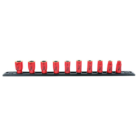 Wiha Tools 31393 10 Pc. Insulated Socket Set 1/4in. Drive - METRIC Additional Image 1