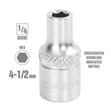 OEMTOOLS 22240 1/4 Inch Drive 6 Pt. Socket (4.5 mm) Additional Image 1