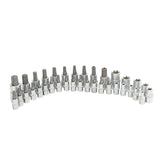 OEMTOOLS 25951 35 Piece 1/4in., 3/8in. and 1/2in. Drive Star Bit Set Main Image