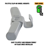 OEMTOOLS 23276 55 gm. FN Style Steel Wheel Weight - 1 Box of 25 Additional Image 2