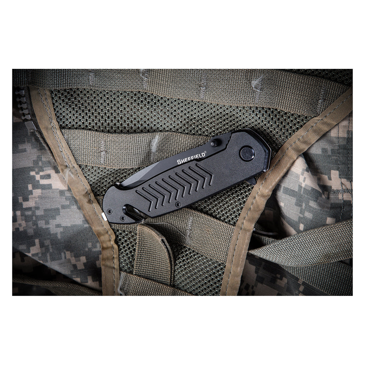 Sheffield Alloy Series 12870 Moab 3.5in. Auto Emergency Folding Knife Additional Image 7