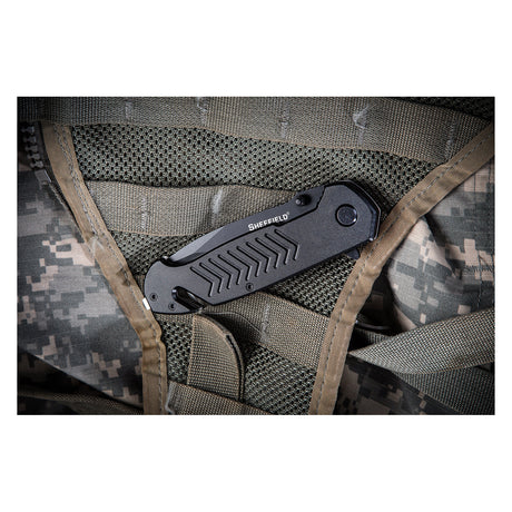 Sheffield Alloy Series 12870 Moab 3.5in. Auto Emergency Folding Knife Additional Image 7