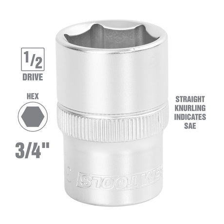 OEMTOOLS 22364 1/2in. Drive Socket (3/4 Inch) Additional Image 1