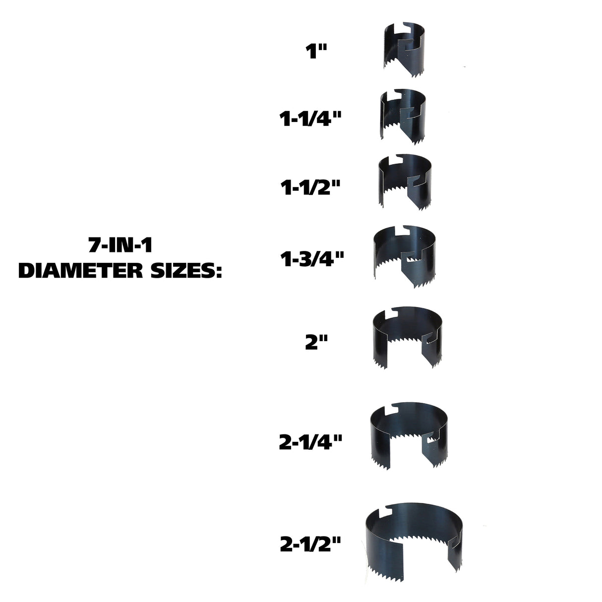 GreatNeck HC7C 7-in-1 Hole Saw (3/4-Inch Deep) Additional Image 2