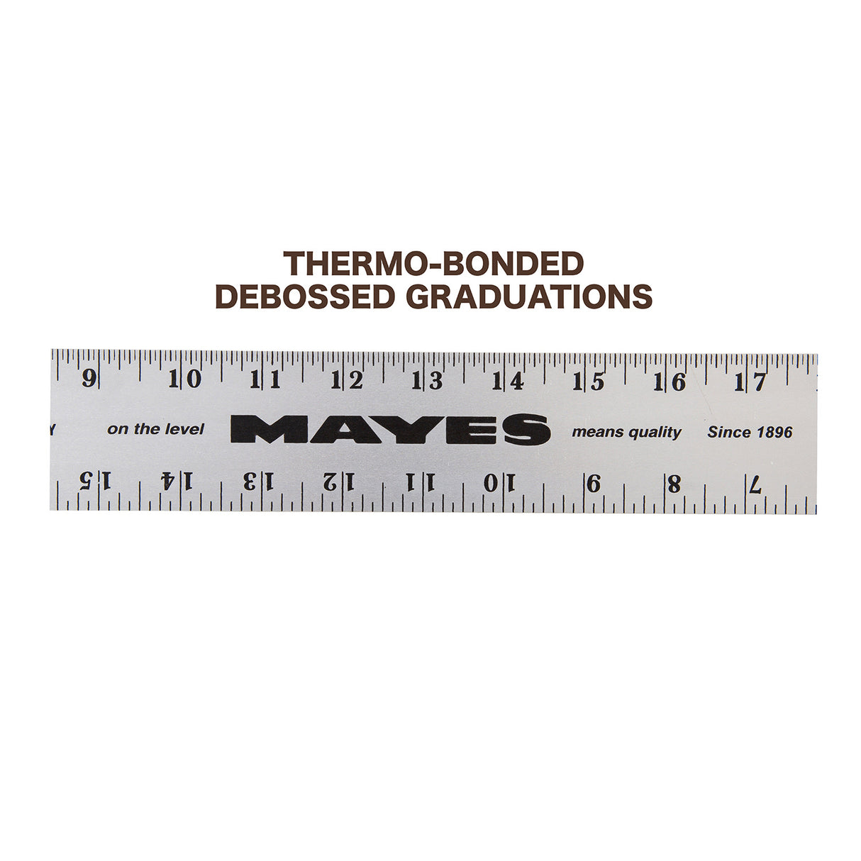 Mayes 10207 Straight Edge Aluminum Ruler (24 x 2 Inch) Additional Image 4