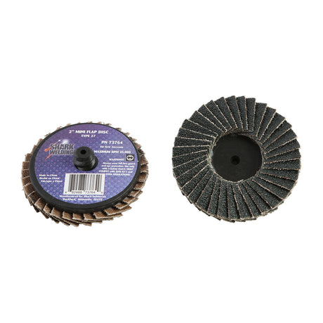 Shark Industries 13056 2in. Mini Flap Discs Assorted Grits, 6 Pack Additional Image 1