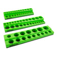 OEMTOOLS 22485 3-Piece Magnetic Socket Tray Set- SAE-Green Main Image
