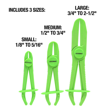 OEMTOOLS 24689 3-Piece Hose Pinching Pliers Set Additional Image 1