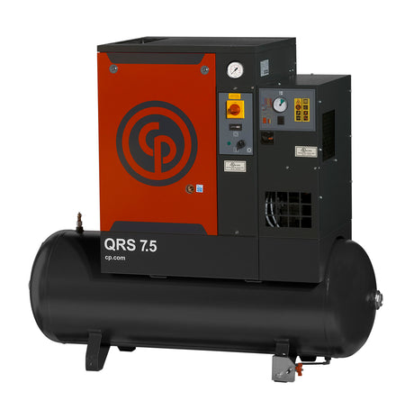 Chicago Pneumatic QRS75HPD1 7.5 HP 60 Gallon Single Phase Horizontal Belt Drive Rotary Screw Air Com Main Image