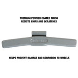 OEMTOOLS 23232 2.0 Oz. P Style Steel Wheel Weight - 1 Box of 25 Additional Image 3