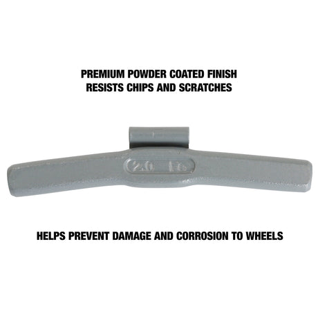 OEMTOOLS 23232 2.0 Oz. P Style Steel Wheel Weight - 1 Box of 25 Additional Image 3